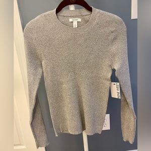 Nine West Grey sparkle crew neck sweater